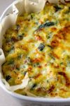 Spinach Mac and Cheese casserole baked p3