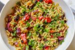 Grilled Vegetable Orzo in bowl