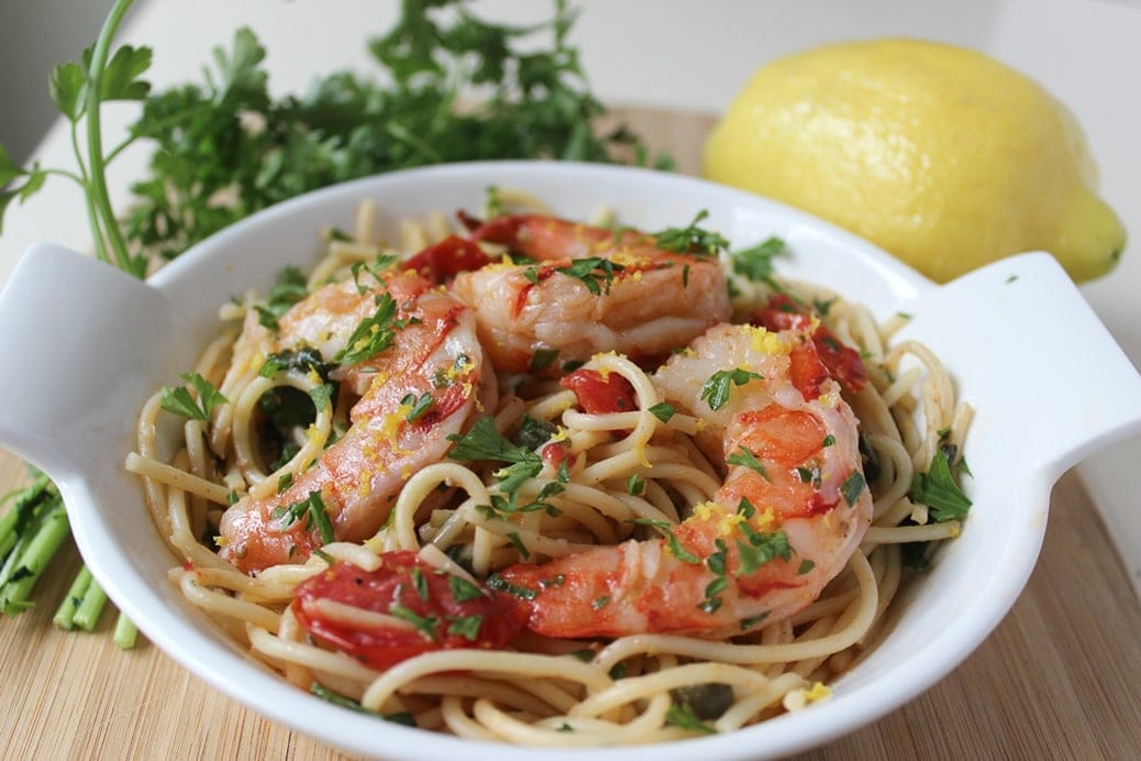 Lemon Pasta with Shrimp in 30 Minutes - Two 🧐Kooks In The Kitchen