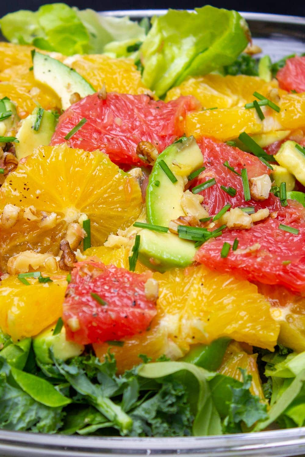 citrus salad on platter p