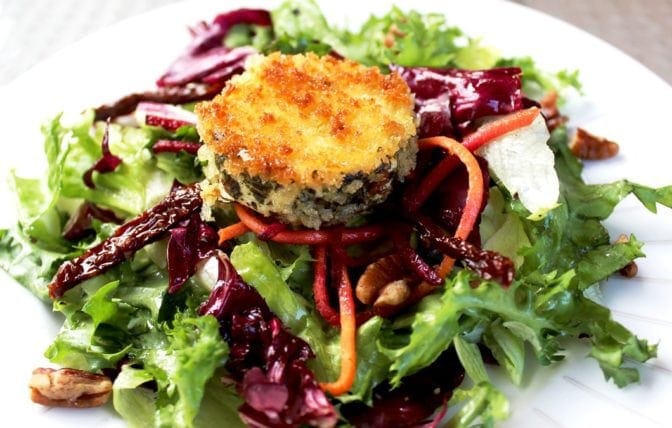 Crusted Goat Cheese Salad