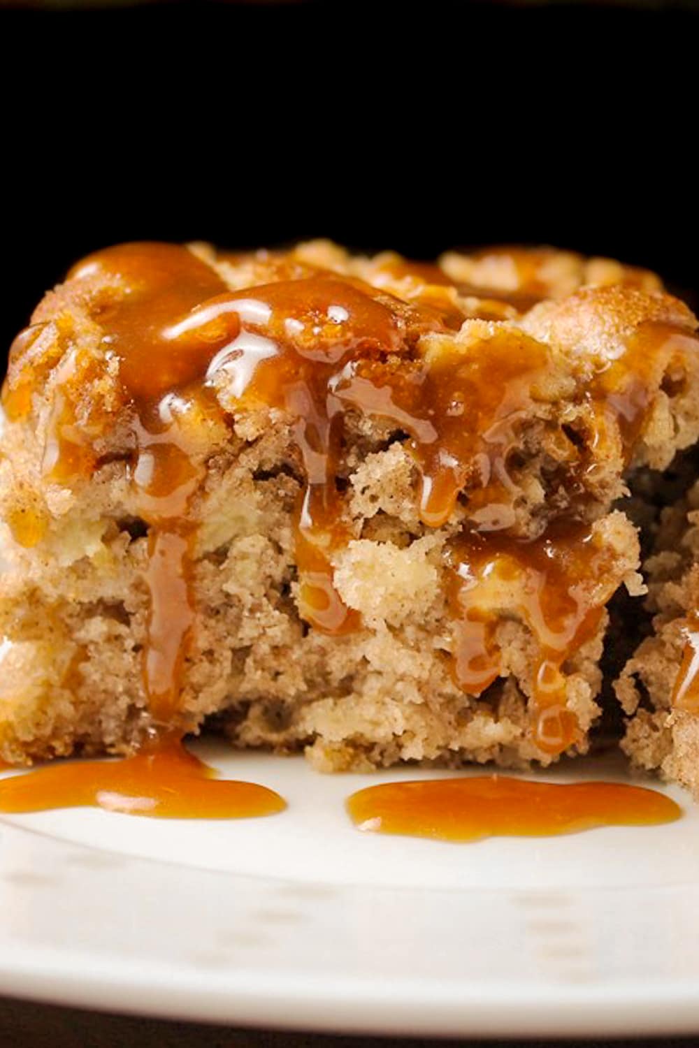 Moist Apple Cake Recipe with Bourbon Caramel Sauce - Two 🧐Kooks In The ...