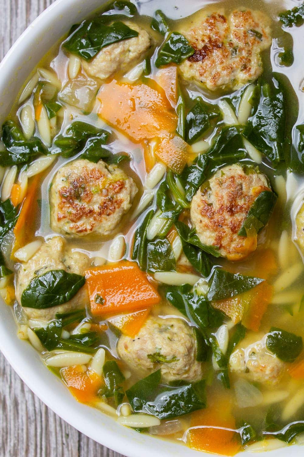 Chicken Meatball Soup with Zest (30 Minutes) - Two Kooks In The Kitchen