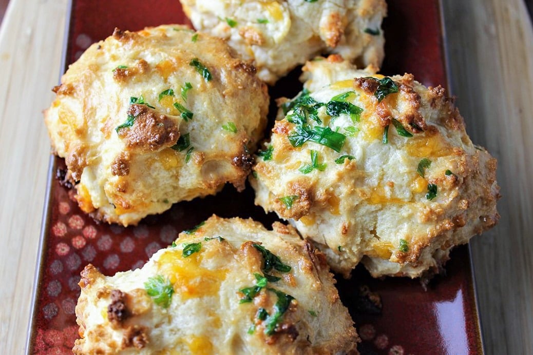 Cheddar Biscuits (Red Lobster) on plate