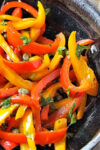 sauteed peppers with caper vinaigrette
