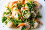 Shrimp with Gremolata Dressing on plate f