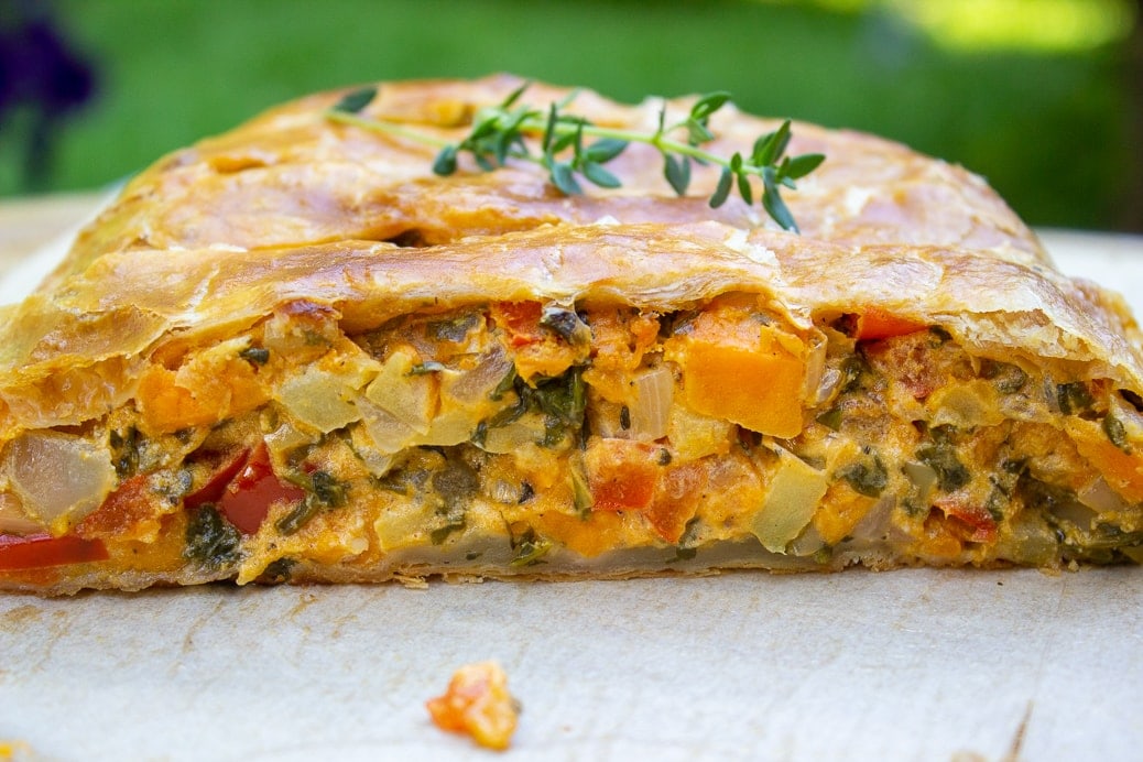 Savory Vegetable Strudel