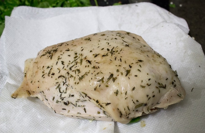 turkey breast after sous vide cooking