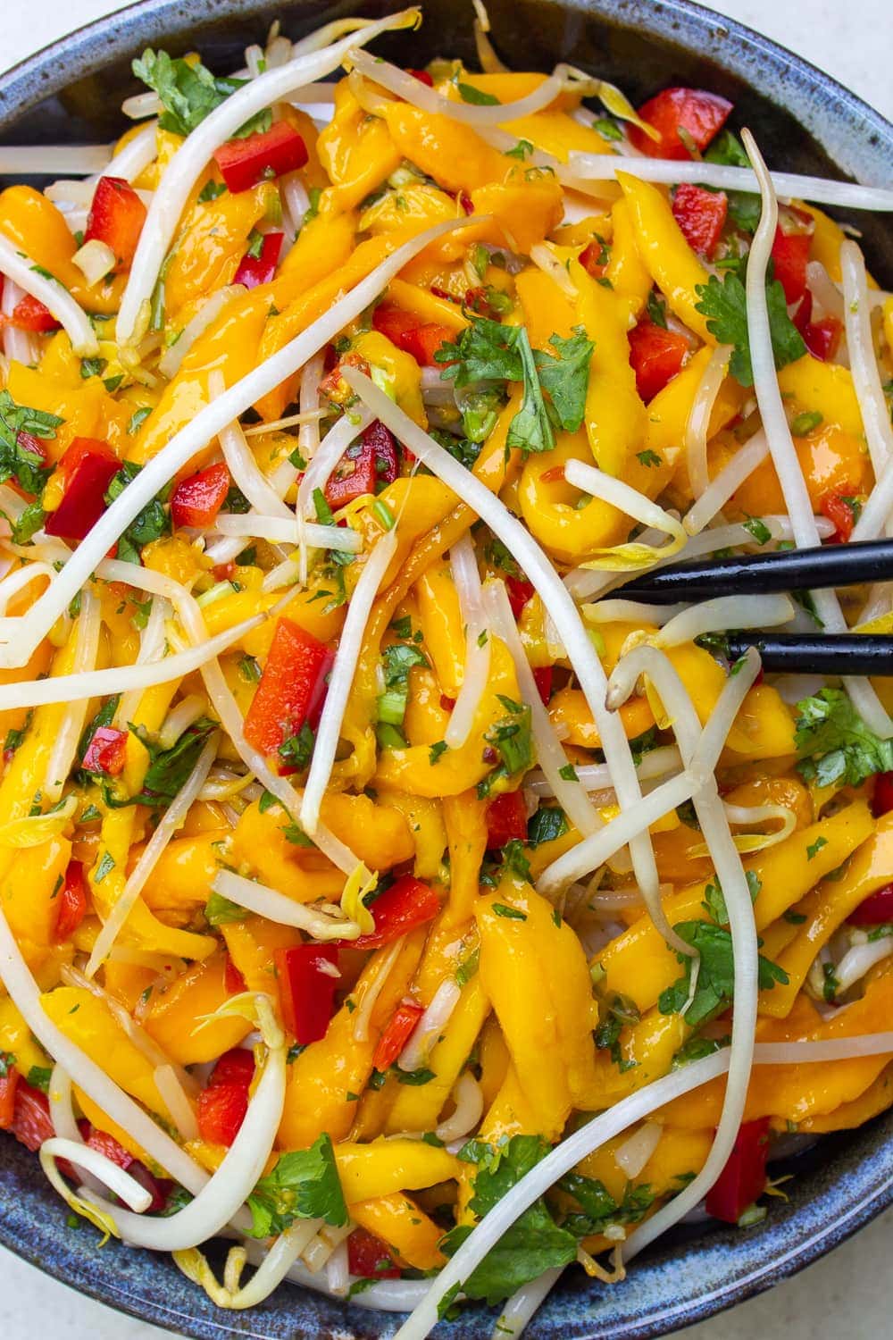 Simple Thai Mango Salad (10 Minutes) - Two Kooks In The Kitchen