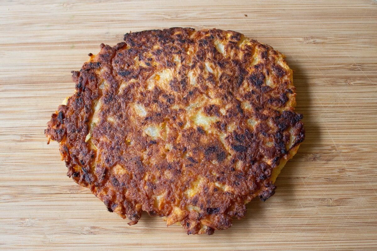 one large latke pancake dark side