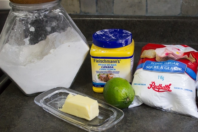 Lime-Glazed Shortbread Cookies (Shortcut) ingredients