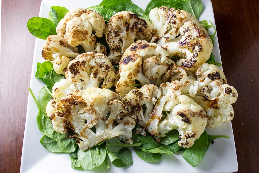 Roasted Cauliflower With Orange-Balsamic Drizzle - a wonderful easy. jazzed up crowd pleasing side dish