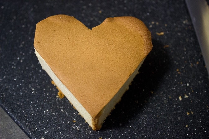 Pound Cake in shape of heart