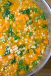 vegetable bean and barley soup in a pot p4