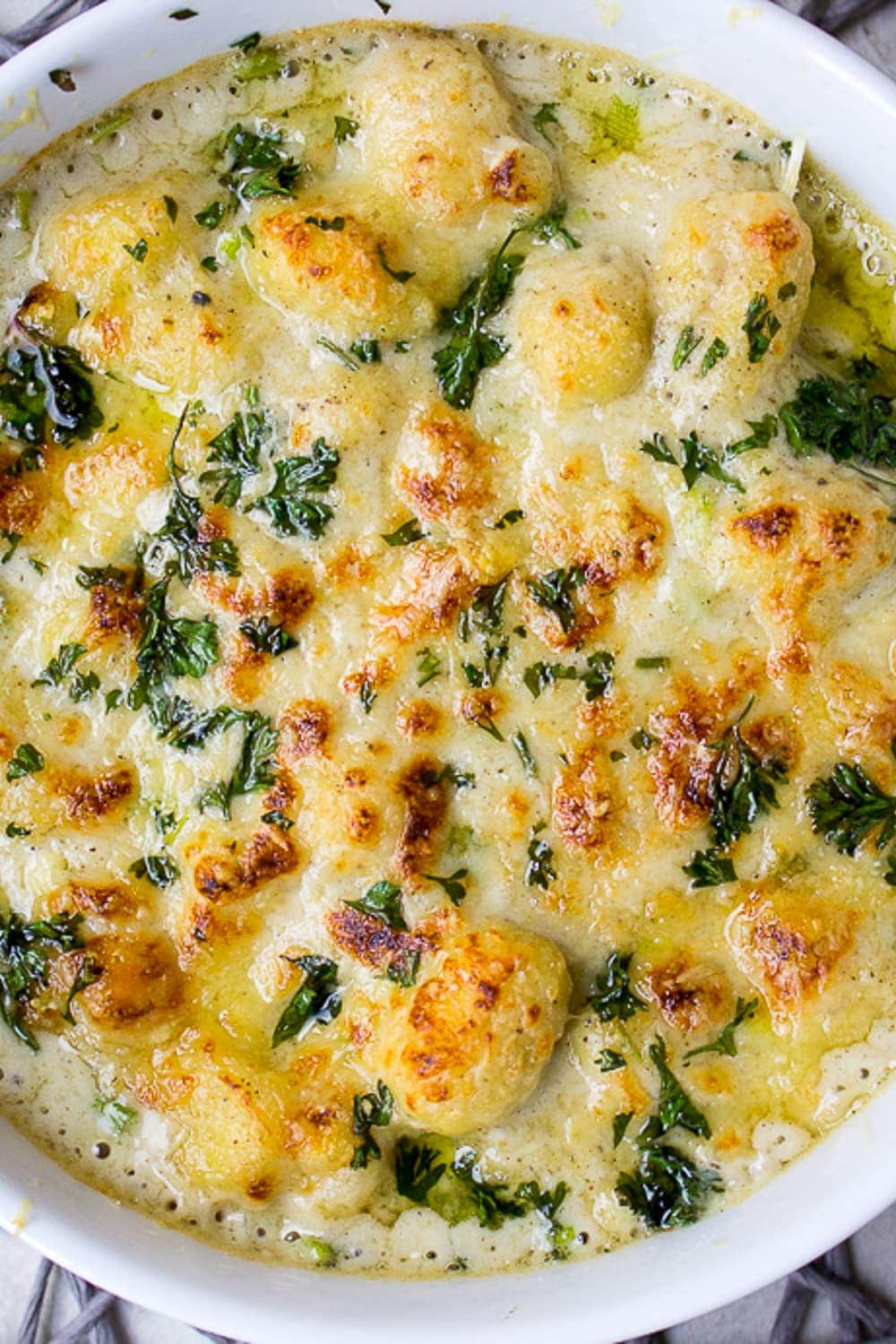 baked gnocchi au gratin in casserole dish p3