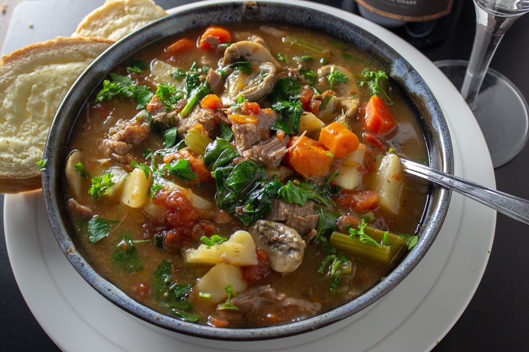 Instant Pot Veal Stew in bowl 5