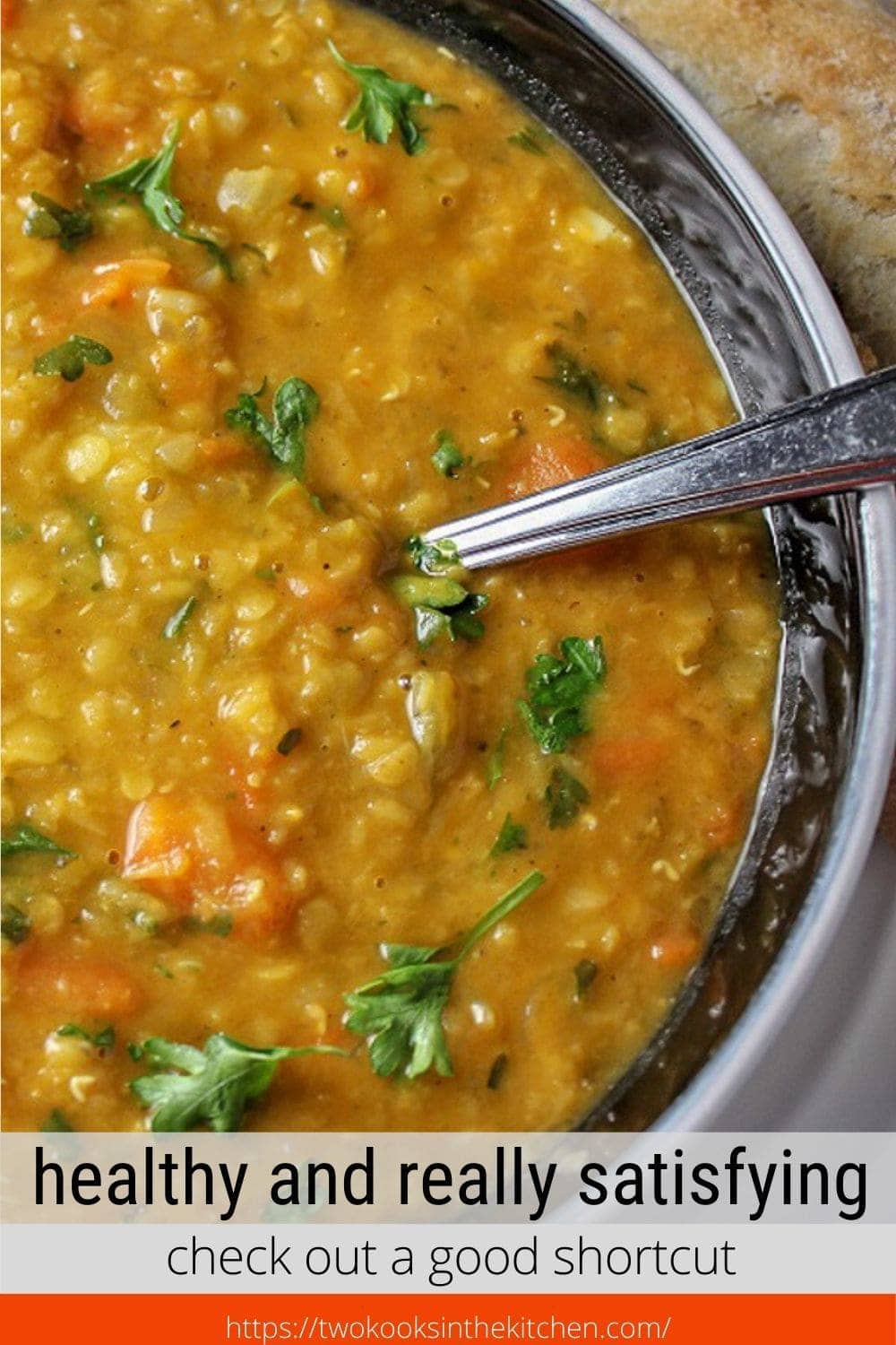 Red Lentil Soup Recipe with Vegetables Two Kooks In The Kitchen