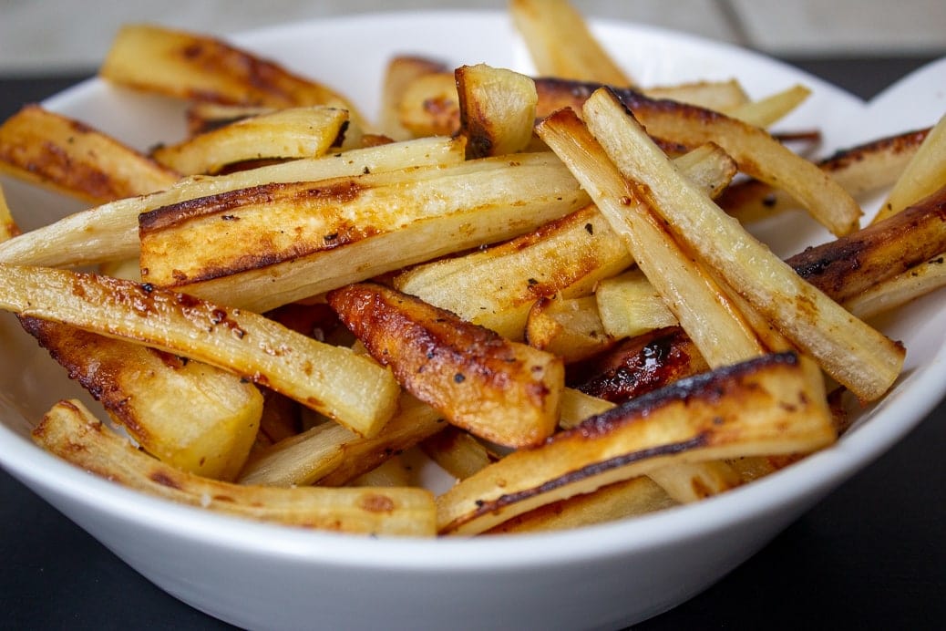 steamed parsnips