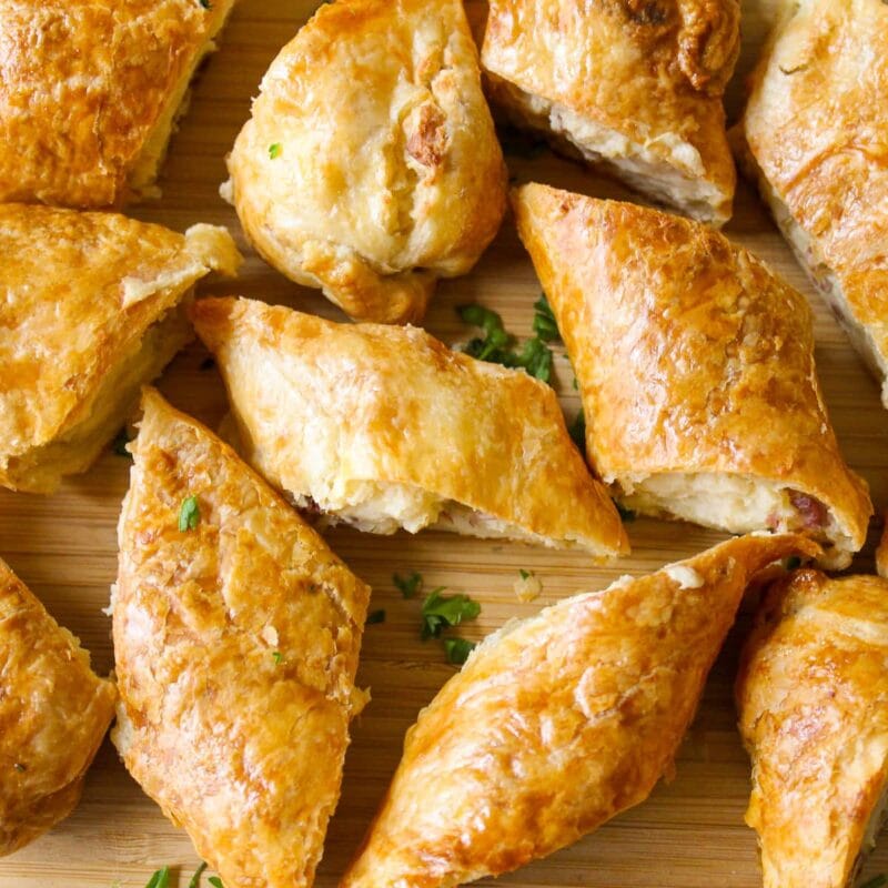 cut up potato knishes f
