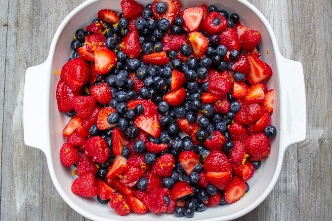 berries in a serving dish