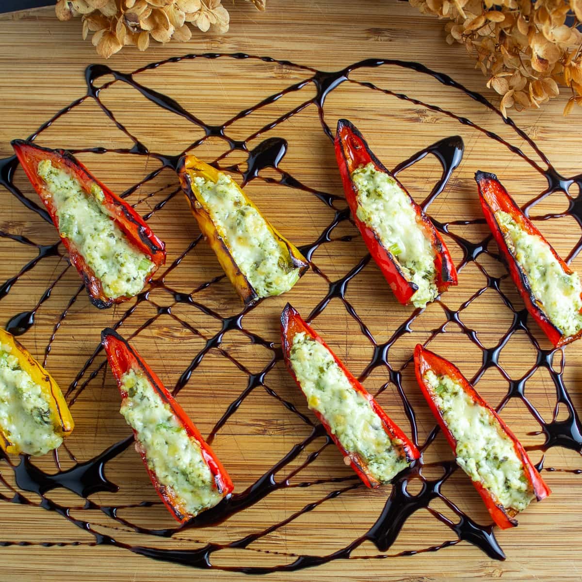 Stuffed Mini Peppers With Goat Cheese