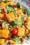 quinoa and butternut squash salad in a serving bowl p2
