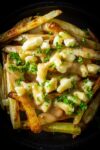 poutine on plate p