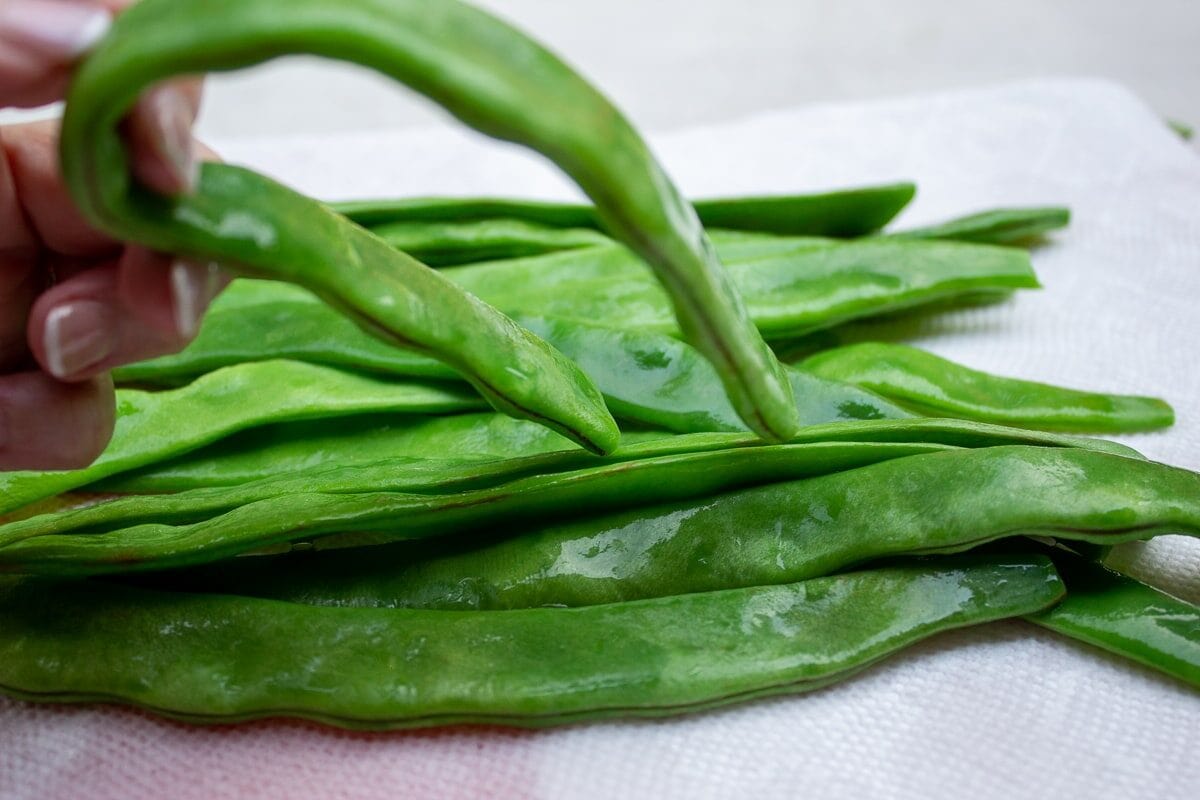 microwaved green beans