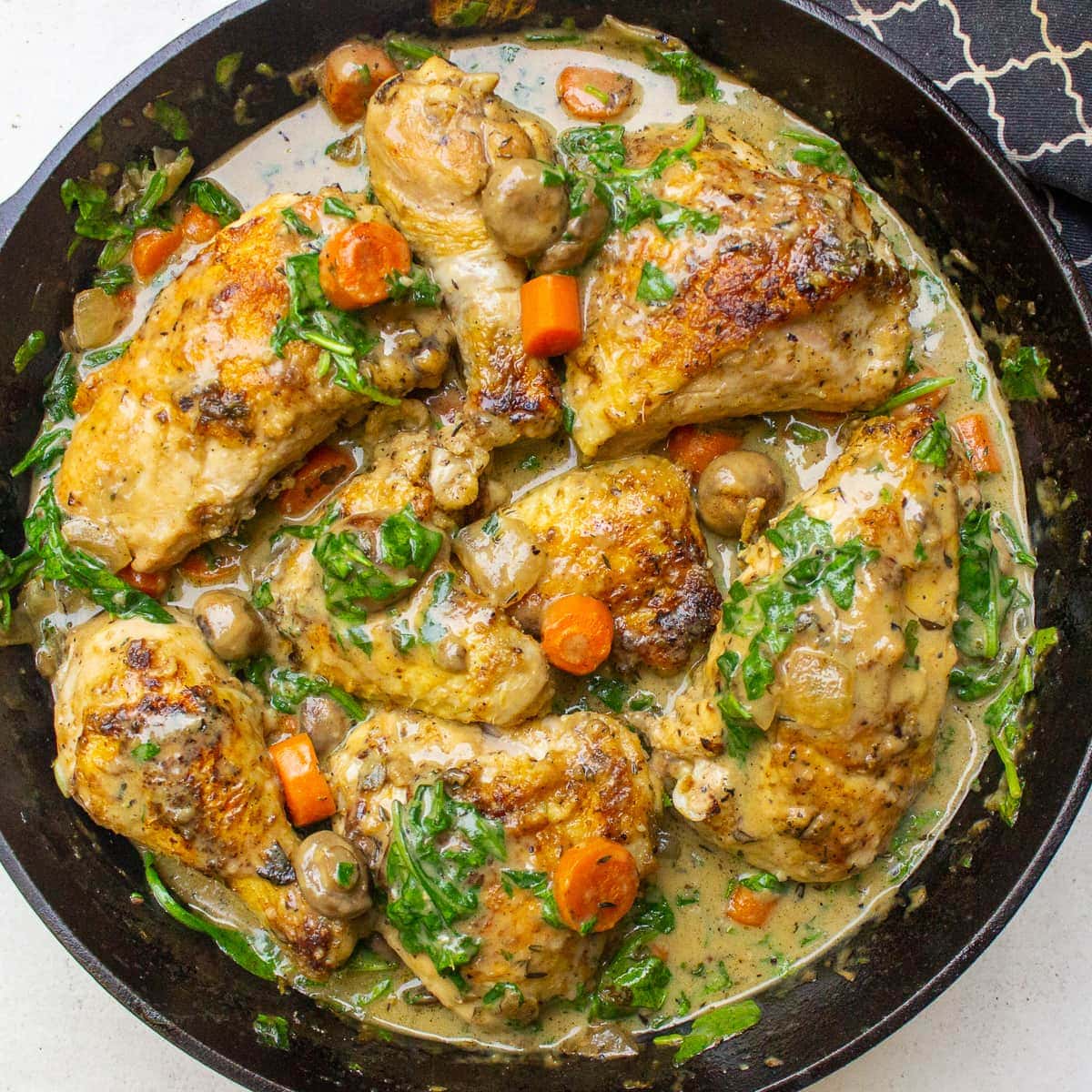 Recipe for Chicken Fricassee (Simplified)