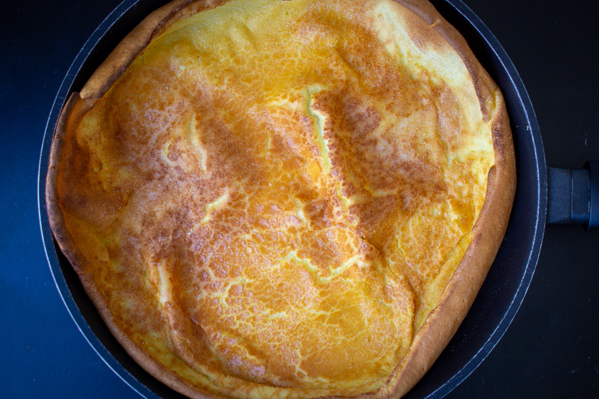 dutch pancaked puffed right out of oven in skillet 1