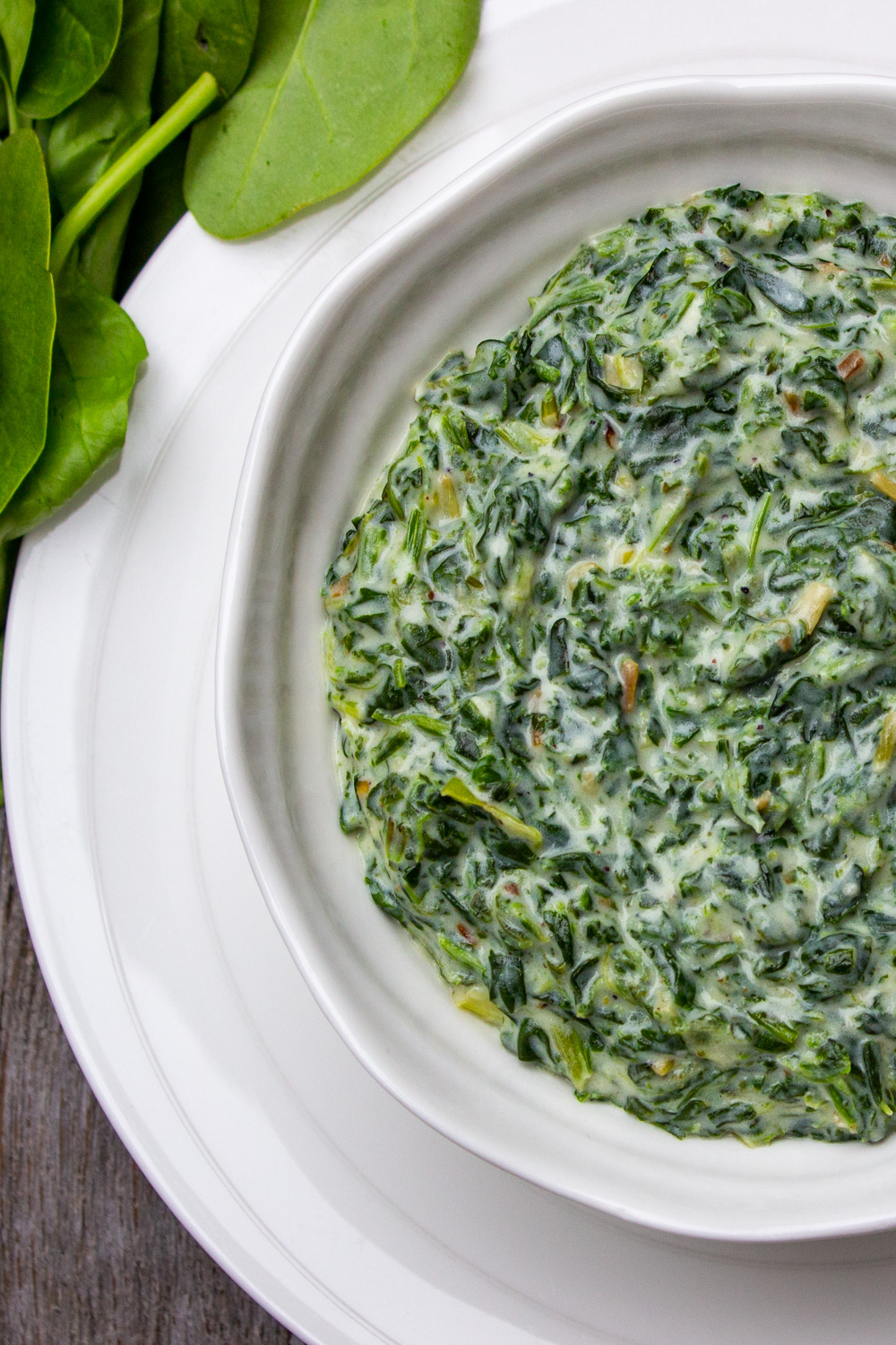 creamed spinach in bowl p3