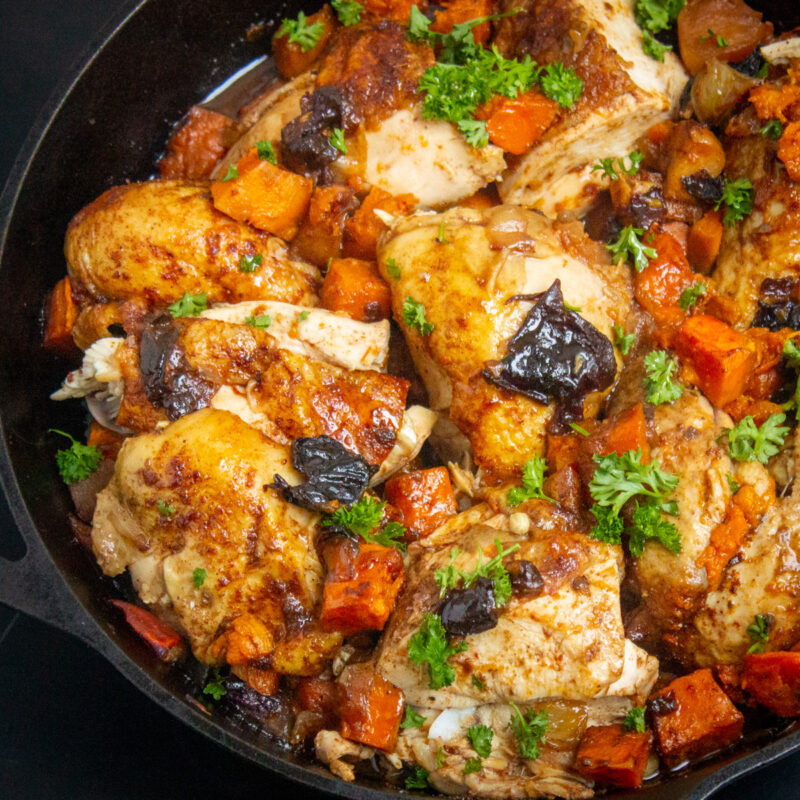 Moroccan Chicken With Sweet Potatoes - Two 🧐Kooks In The Kitchen