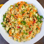 veggie quinoa in serving bowl 2
