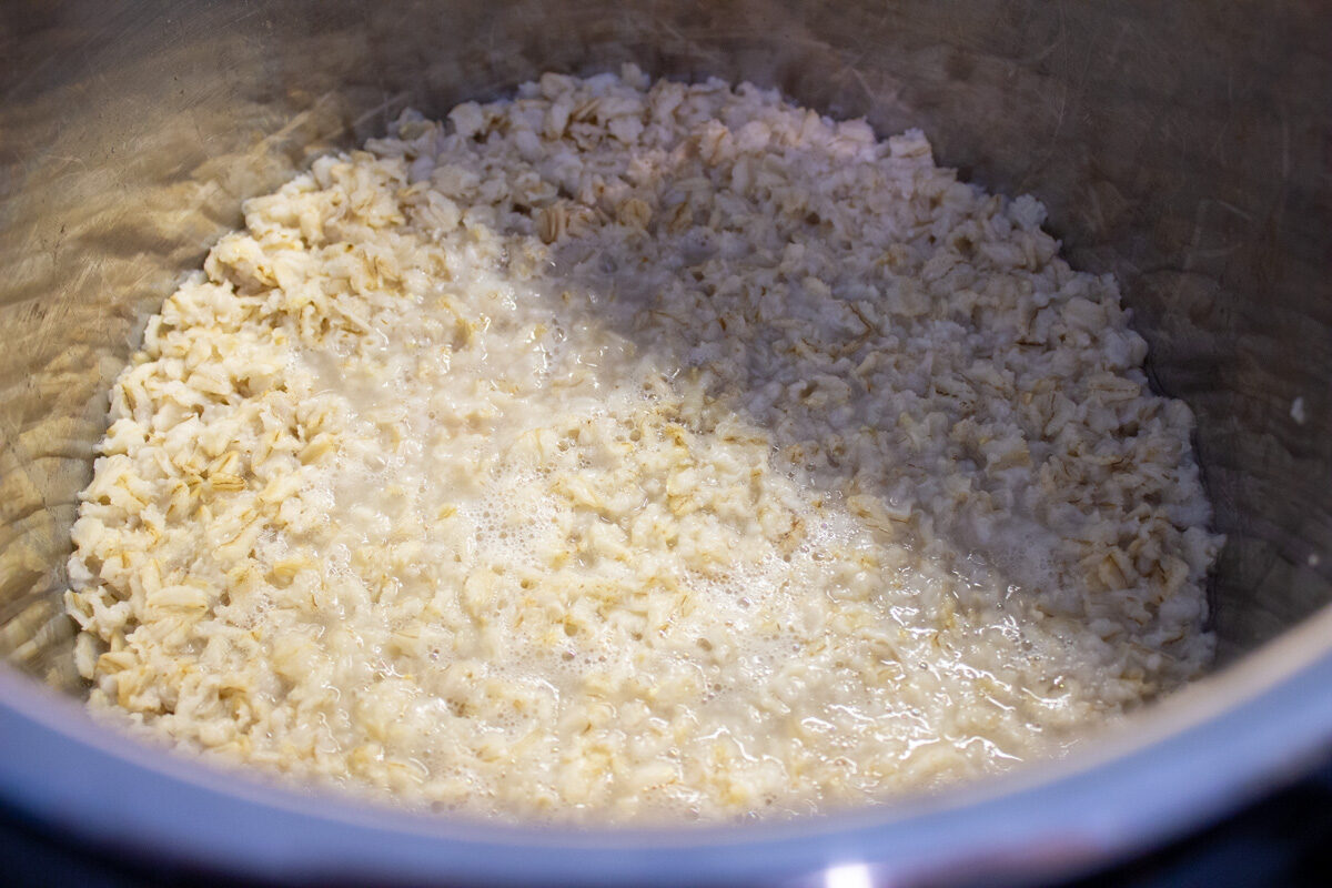 oatmeal in instant pot not yet stirred