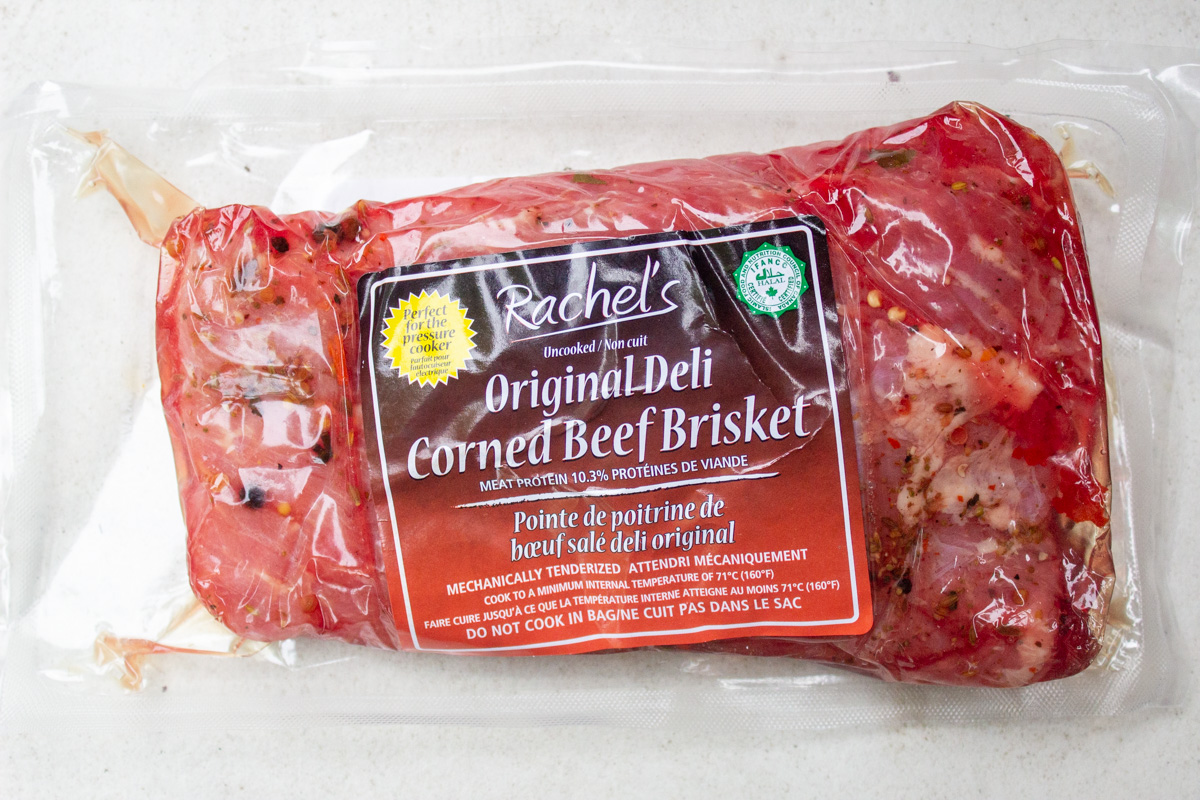 packaged raw corned beef