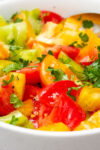 bowl of fresh tomato salad p