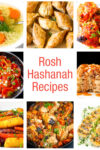 collage of rosh hashanah recipes