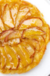 puff pastry apple tart on plate