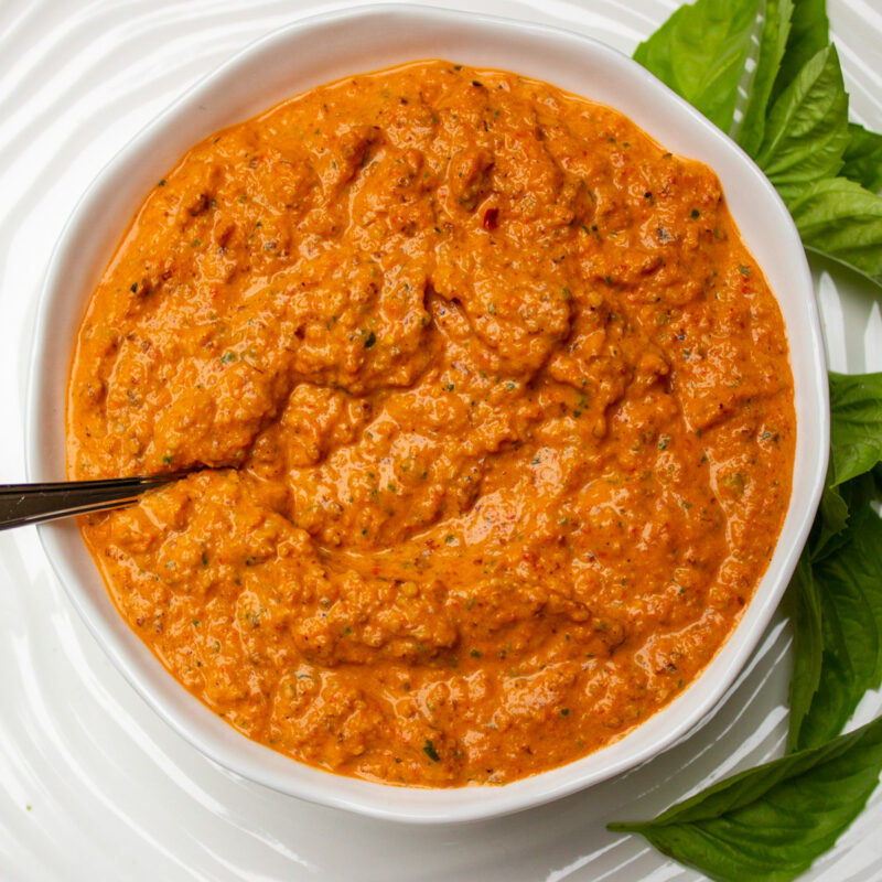 Red Pepper Sauce and Dip (5 Minutes) - Two Kooks In The Kitchen