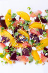 beetroot salad on white plate