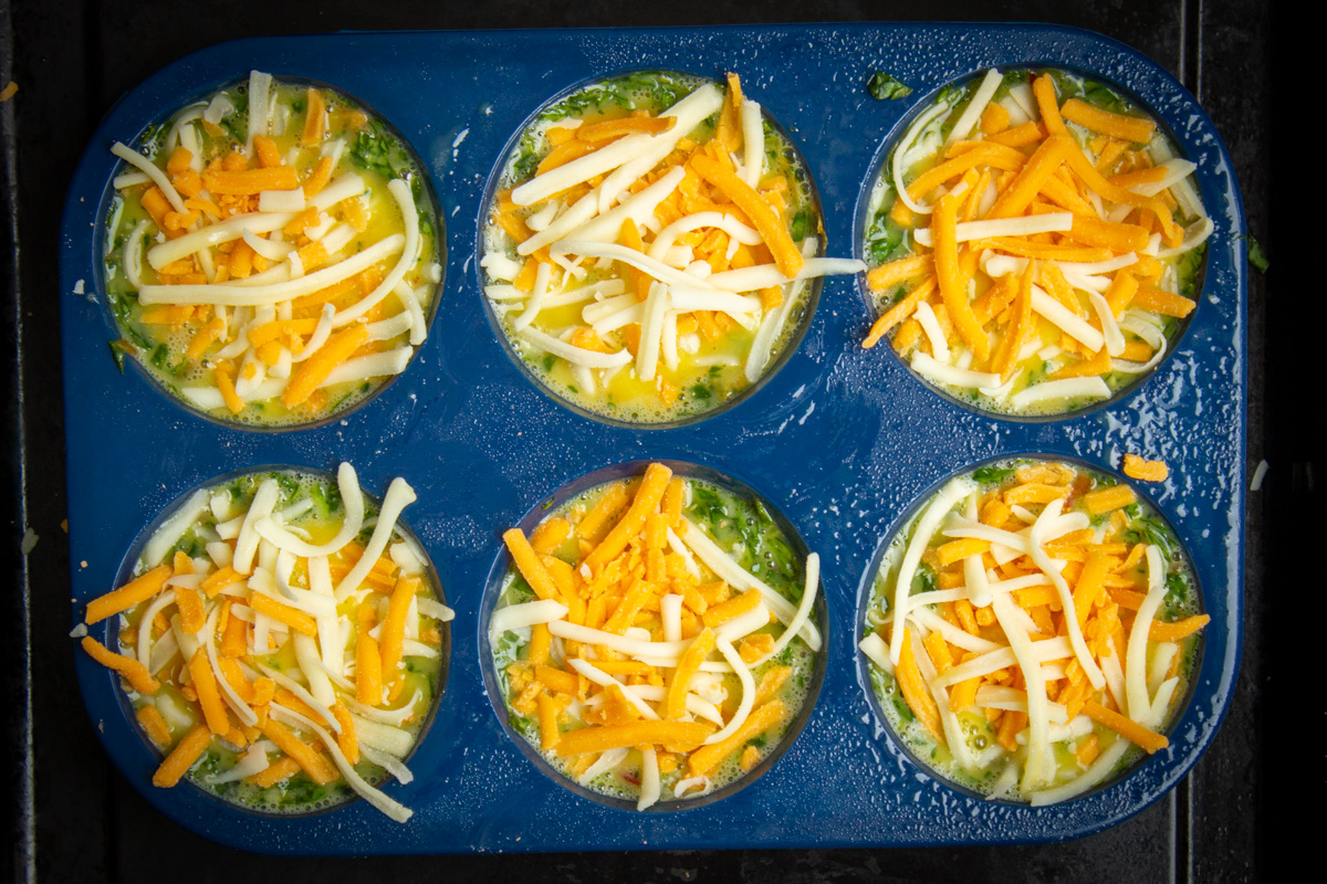 unbaked veggie muffin cups
