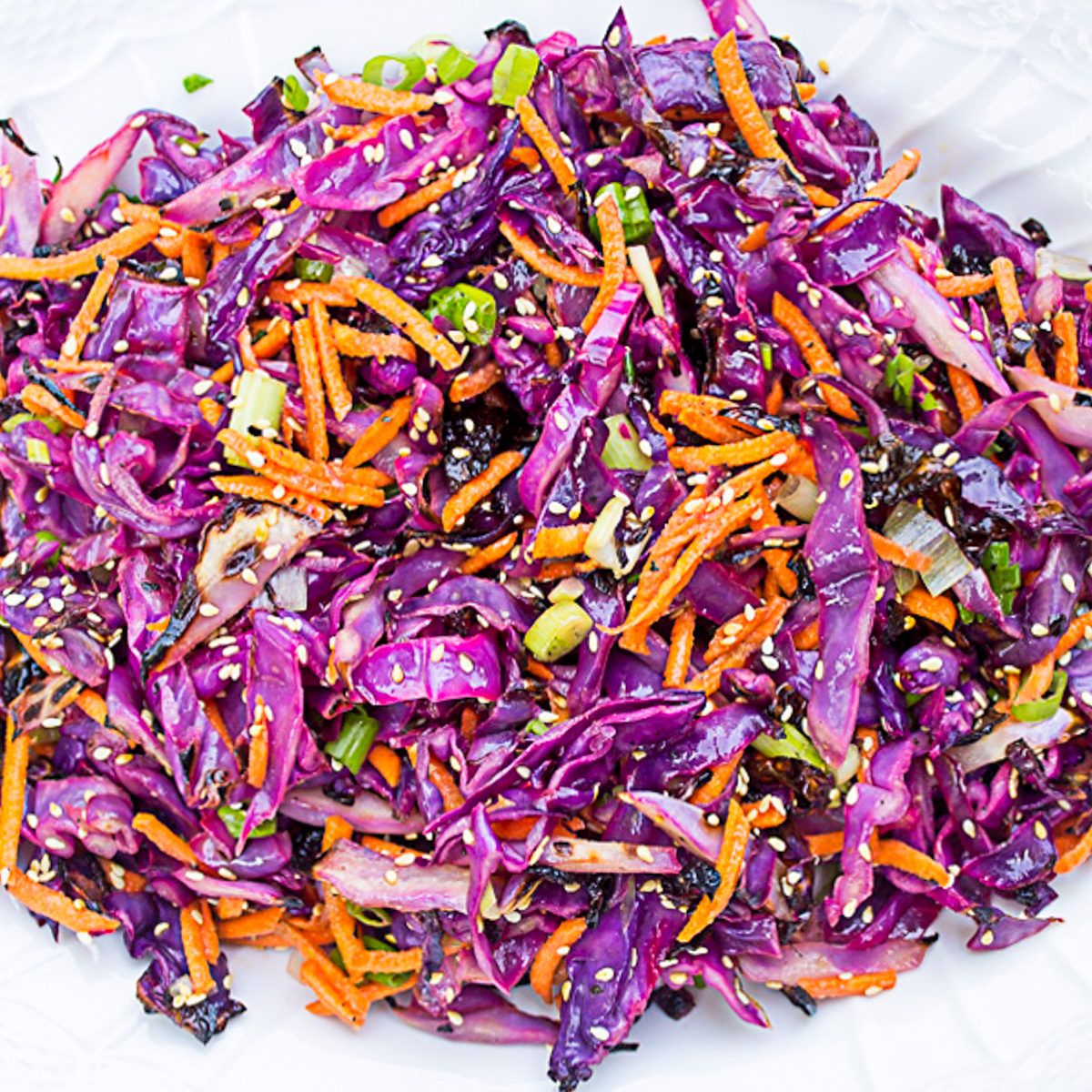 Shredded Cabbage Salad With Pomegranate and Tomatoes Recipe