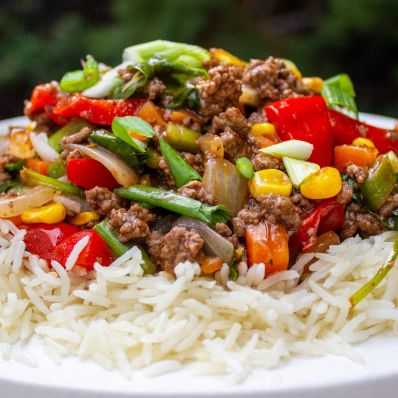 Ground Beef Stir Fry (One Pan, 30 Minutes) - Two Kooks In The Kitchen