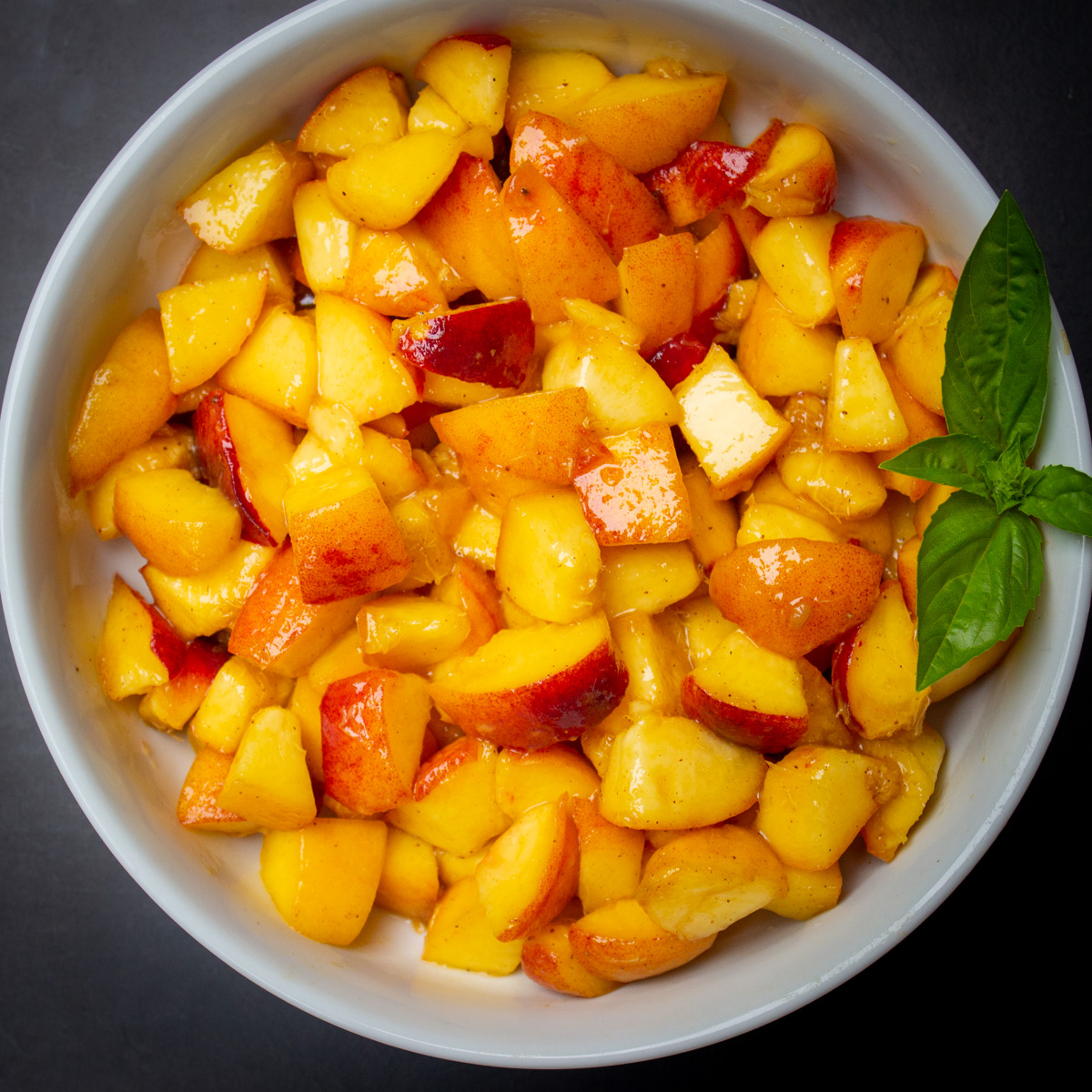 Peach Compote (No-Cook, 5 Minute Prep)