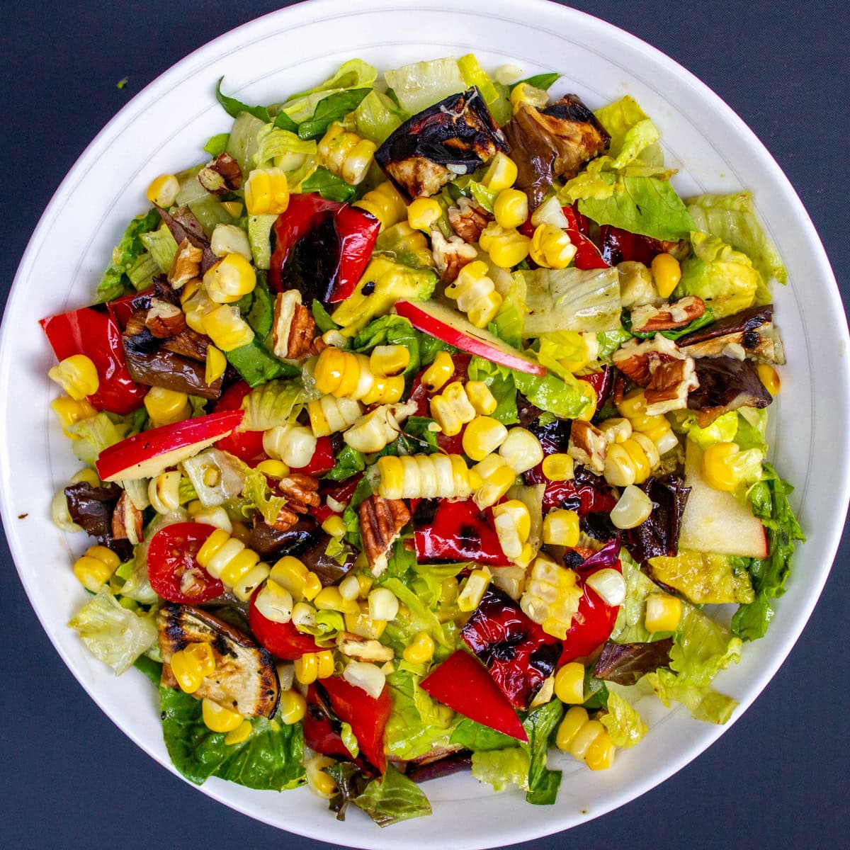 Labor Day chopped salad in bowl.