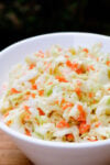 KFC cabbage in white bowl.