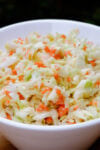 KFC cabbage in white bowl.