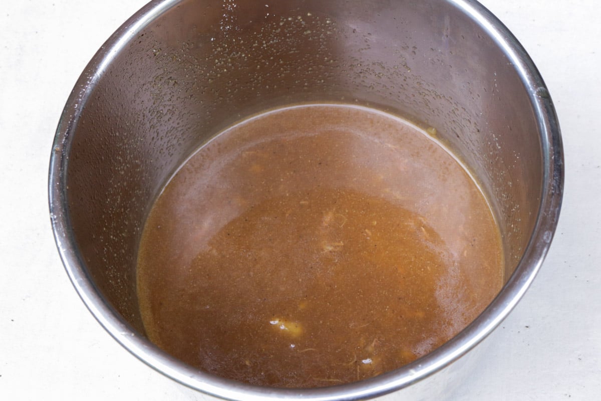 Gravy in Instant Pot.